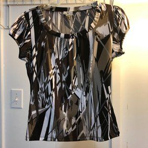 Worthington Scoop Neck Short Sleeve Blouse